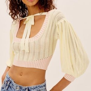 ISO for love and lemons rhea tie neck sweater